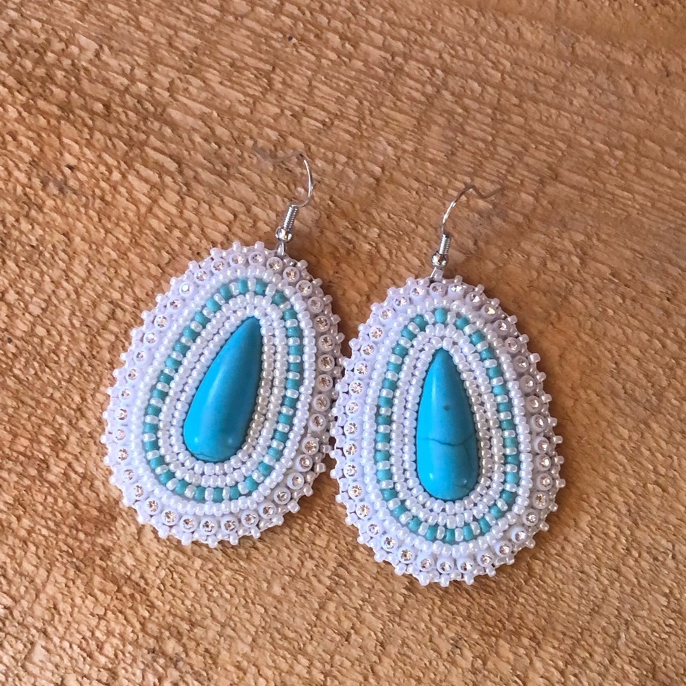 Hand Beaded Earrings